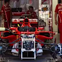 Ferrari SF70-H in the garage at Formula One World Championship, Rd6, Monaco Grand Prix, Preparations, Monte-Carlo, Monaco, Wednesday 24 May 2017. © Sutton Images