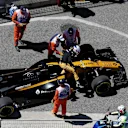 Sergey Sirotkin (RUS) Renault Sport F1 Team RS17 stops on track in FP1 at Formula One World Championship, Rd4, Russian Grand Prix, Practice, Sochi Autodrom, Sochi, Krasnodar Krai, Russia, Friday 28 April 2017. © Sutton Motorsport Images