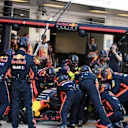 Max Verstappen (NED) Red Bull Racing RB13 a pitstop at Formula One World Championship, Rd4, Russian Grand Prix, Race, Sochi Autodrom, Sochi, Krasnodar Krai, Russia, Sunday 30 April 2017. © Sutton Motorsport Images