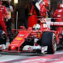 Sebastian Vettel (GER) Ferrari SF70-H makes a pitstop at Formula One World Championship, Rd4, Russian Grand Prix, Race, Sochi Autodrom, Sochi, Krasnodar Krai, Russia, Sunday 30 April 2017. © Sutton Motorsport Images