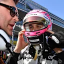 Ocon (FRA) Force India F1 on the grid with Joyce (GBR) Force India Race Engineer at Formula One World Championship, Rd4, Russian Grand Prix, Race, Sochi Autodrom, Sochi, Krasnodar Krai, Russia, Sunday 30 April 2017. © Sutton Motorsport Images