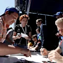 Kevin Magnussen (DEN) Haas F1 signs autographs for the fans at Formula One World Championship, Rd4, Russian Grand Prix, Race, Sochi Autodrom, Sochi, Krasnodar Krai, Russia, Sunday 30 April 2017. © Sutton Motorsport Images