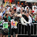Race winner Valtteri Bottas (FIN) Mercedes AMG F1 celebrates in parc ferme at Formula One World Championship, Rd4, Russian Grand Prix, Race, Sochi Autodrom, Sochi, Krasnodar Krai, Russia, Sunday 30 April 2017. © Sutton Motorsport Images