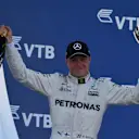 Race winner Valtteri Bottas (FIN) Mercedes AMG F1 celebrates on the podium with the trophy at Formula One World Championship, Rd4, Russian Grand Prix, Race, Sochi Autodrom, Sochi, Krasnodar Krai, Russia, Sunday 30 April 2017. © Sutton Motorsport Images