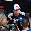 Daniil Kvyat (RUS) Scuderia Toro Rosso talks to the media at Formula One World Championship, Rd4, Russian Grand Prix, Preparations, Sochi Autodrom, Sochi, Krasnodar Krai, Russia, Thursday 27 April 2017. © Sutton Motorsport Images