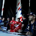 Ricciardo Red Bull Racing signs autographs for the fans at the autograph session at Formula One World Championship, Rd4, Russian Grand Prix, Preparations, Sochi Autodrom, Sochi, Krasnodar Krai, Russia, Thursday 27 April 2017. © Sutton Motorsport Images