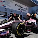 Force India mechanics with Force India VJM10 in pit lane at Formula One World Championship, Rd4, Russian Grand Prix, Preparations, Sochi Autodrom, Sochi, Krasnodar Krai, Russia, Thursday 27 April 2017. © Sutton Motorsport Images