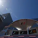 Podium at Formula One World Championship, Rd4, Russian Grand Prix, Preparations, Sochi Autodrom, Sochi, Krasnodar Krai, Russia, Thursday 27 April 2017. © Sutton Motorsport Images