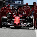 Ferrari mechanics with Ferrari SF70-H in pit lane at Formula One World Championship, Rd4, Russian Grand Prix, Preparations, Sochi Autodrom, Sochi, Krasnodar Krai, Russia, Thursday 27 April 2017. © Sutton Motorsport Images