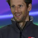 Romain Grosjean (FRA) Haas F1 in the Press Conference at Formula One World Championship, Rd4, Russian Grand Prix, Preparations, Sochi Autodrom, Sochi, Krasnodar Krai, Russia, Thursday 27 April 2017. © Sutton Motorsport Images