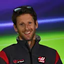 Grosjean Haas F1 in the Press Conference Kvyat Scuderia Toro Rosso in the Press Conference at F1 World Championship, Rd4, Russian Grand Prix, Preparations, Sochi Autodrom, Sochi, Krasnodar Krai, Russia, Thursday 27 April 2017. © Sutton Motorsport Images
