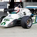 Martin Brundle (GBR) and six-wheeled Williams Ford FW08B at Williams British Grand Prix Preview Day, Silverstone, England, 2 June 2017. © Sutton Images