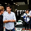 Nico Rosberg (GER) Mercedes-Benz Ambassador with Mark Webber (AUS) at Williams British Grand Prix Preview Day, Silverstone, England, 2 June 2017. © Sutton Images
