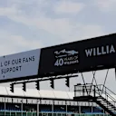 Williams 40th Anniversary event signage at Williams British Grand Prix Preview Day, Silverstone, England, 2 June 2017. © Sutton Images