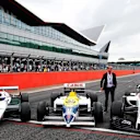David Coulthard (GBR) with theWilliams Ford FW08B, Williams Honda FW11 and the Williams Renault FW14B at Williams British Grand Prix Preview Day, Silverstone, England, 2 June 2017. © Sutton Images