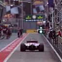Esteban Ocon (FRA) Force India VJM10 at Formula One World Championship, Rd14, Singapore Grand Prix, Practice, Marina Bay Street Circuit, Singapore, Friday 15 September 2017. © Sutton Images