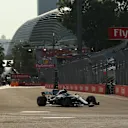 Valtteri Bottas (FIN) Mercedes-Benz F1 W08 Hybrid at Formula One World Championship, Rd14, Singapore Grand Prix, Practice, Marina Bay Street Circuit, Singapore, Friday 15 September 2017. © Sutton Images