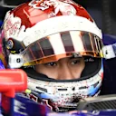 Sean Gelael (INA) Scuderia Toro Rosso STR12 at Formula One World Championship, Rd14, Singapore Grand Prix, Practice, Marina Bay Street Circuit, Singapore, Friday 15 September 2017. © Sutton Images