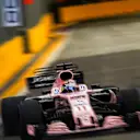 Sergio Perez (MEX) Force India VJM10 at Formula One World Championship, Rd14, Singapore Grand Prix, Qualifying, Marina Bay Street Circuit, Singapore, Saturday 16 September 2017. © Sutton Images