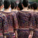 Grid girls at Formula One World Championship, Rd14, Singapore Grand Prix, Qualifying, Marina Bay Street Circuit, Singapore, Saturday 16 September 2017. © Sutton Images