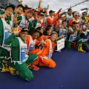 Marshals at Formula One World Championship, Rd14, Singapore Grand Prix, Race, Marina Bay Street Circuit, Singapore, Sunday 17 September 2017. © Mirko Stange/Sutton Images