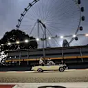 Esteban Ocon (FRA) Force India on the drivers parade at Formula One World Championship, Rd14, Singapore Grand Prix, Race, Marina Bay Street Circuit, Singapore, Sunday 17 September 2017. © Sutton Images