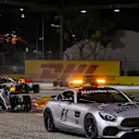 Safety car leads Lewis Hamilton (GBR) Mercedes-Benz F1 W08 Hybrid at Formula One World Championship, Rd14, Singapore Grand Prix, Race, Marina Bay Street Circuit, Singapore, Sunday 17 September 2017. © Sutton Images