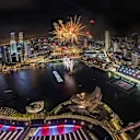 Fireworks at the end of the race at Formula One World Championship, Rd14, Singapore Grand Prix, Race, Marina Bay Street Circuit, Singapore, Sunday 17 September 2017. © Sutton Images