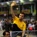 Jolyon Palmer (GBR) Renault Sport F1 Team on the drivers parade at Formula One World Championship, Rd14, Singapore Grand Prix, Race, Marina Bay Street Circuit, Singapore, Sunday 17 September 2017. © Manuel Goria/Sutton Images