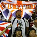 Lewis Hamilton (GBR) Mercedes AMG F1 fans celebrate at Formula One World Championship, Rd14, Singapore Grand Prix, Race, Marina Bay Street Circuit, Singapore, Sunday 17 September 2017. © Kym Illman/Sutton Images