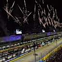 Fireworks at the end of the race at Formula One World Championship, Rd14, Singapore Grand Prix, Race, Marina Bay Street Circuit, Singapore, Sunday 17 September 2017. © Sutton Images