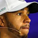 Lewis Hamilton (GBR) Mercedes AMG F1 in the Press Conference at Formula One World Championship, Rd14, Singapore Grand Prix, Preparations, Marina Bay Street Circuit, Singapore, Thursday 14 September 2017. © Sutton Images