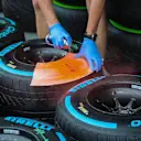 Pirelli tyres are marked at Formula One World Championship, Rd13, Italian Grand Prix, Preparations, Monza, Italy, Thursday 31 August 2017. © Sutton Images