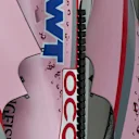 Mini winglets on the top edge of the Force India VJM10's engine cover fin at Formula One World Championship, Rd14, Singapore Grand Prix, Preparations, Marina Bay Street Circuit, Singapore, Thursday 14 September 2017. © Sutton Images