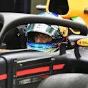 Daniel Ricciardo (AUS) Red Bull Racing RB13 and halo at Formula One World Championship, Rd14, Singapore Grand Prix, Preparations, Marina Bay Street Circuit, Singapore, Thursday 14 September 2017. © Sutton Images