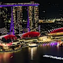 Aerial view from the 66th floor of the Swissotel at Formula One World Championship, Rd14, Singapore Grand Prix, Preparations, Marina Bay Street Circuit, Singapore, Thursday 14 September 2017. © Sutton Images