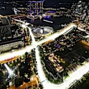 Aerial view from the 66th floor of the Swissotel at Formula One World Championship, Rd14, Singapore Grand Prix, Preparations, Marina Bay Street Circuit, Singapore, Thursday 14 September 2017. © Sutton Images