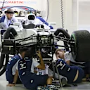Williams FW40 in the garage at Formula One World Championship, Rd14, Singapore Grand Prix, Preparations, Marina Bay Street Circuit, Singapore, Thursday 14 September 2017. © Sutton Images
