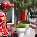 Marc Gene (ESP) Ferrari and Tom Kristensen (DEN) FIA Steward at Formula One World Championship, Rd5, Spanish Grand Prix, Practice, Barcelona, Spain, Friday 12 May 2017. © Sutton Motorsport Images