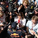 Daniel Ricciardo (AUS) Red Bull Racing talks with the media at Formula One World Championship, Rd5, Spanish Grand Prix, Practice, Barcelona, Spain, Friday 12 May 2017. © Sutton Motorsport Images