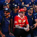 Kimi Raikkonen (FIN) Ferrari with FIA Volunteers at Formula One World Championship, Rd5, Spanish Grand Prix, Practice, Barcelona, Spain, Friday 12 May 2017. © Sutton Motorsport Images/Kym Illman