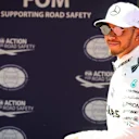 Pole sitter Lewis Hamilton (GBR) Mercedes AMG F1 in parc ferme at Formula One World Championship, Rd5, Spanish Grand Prix, Qualifying, Barcelona, Spain, Saturday 13 May 2017. © Sutton Motorsport Images