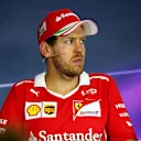 Sebastian Vettel (GER) Ferrari in the Press Conference at Formula One World Championship, Rd5, Spanish Grand Prix, Race, Barcelona, Spain, Sunday 14 May 2017. © Sutton Motorsport Images