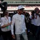Race winner Lewis Hamilton (GBR) Mercedes AMG F1 celebrates at Formula One World Championship, Rd5, Spanish Grand Prix, Race, Barcelona, Spain, Sunday 14 May 2017. © Sutton Motorsport Images