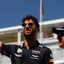 Felipe Massa (BRA) Williams and Daniel Ricciardo (AUS) Red Bull Racing on the drivers parade at Formula One World Championship, Rd5, Spanish Grand Prix, Race, Barcelona, Spain, Sunday 14 May 2017. © Sutton Motorsport Images