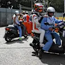 Race retiree Stoffel Vandoorne (BEL) McLaren on a scooter at Formula One World Championship, Rd5, Spanish Grand Prix, Race, Barcelona, Spain, Sunday 14 May 2017. © Sutton Motorsport Images