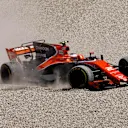 Stoffel Vandoorne (BEL) McLaren MCL32 retires from the race at Formula One World Championship, Rd5, Spanish Grand Prix, Race, Barcelona, Spain, Sunday 14 May 2017. © Sutton Motorsport Images