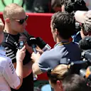 Race retiree Valtteri Bottas (FIN) Mercedes AMG F1 talks with the media at Formula One World Championship, Rd5, Spanish Grand Prix, Race, Barcelona, Spain, Sunday 14 May 2017. © Sutton Motorsport Images