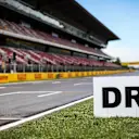 DRS Sign and Track View at Formula One World Championship, Rd5, Spanish Grand Prix, Preparations, Barcelona, Spain, Thursday 11 May 2017. © Sutton Motorsport Images