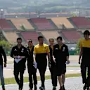 Jolyon Palmer (GBR) Renault Sport F1 Team walks the track with the team at Formula One World Championship, Rd5, Spanish Grand Prix, Preparations, Barcelona, Spain, Thursday 11 May 2017. © Sutton Motorsport Images